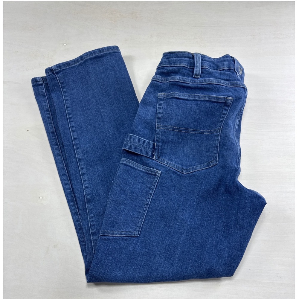Noble Outfitters Mens Carpenter Jeans 34x32 Blue Denim Straight Leg Work Pants